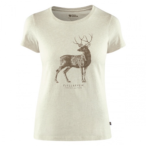 피엘라벤 우먼 디어 프린트 반팔 티셔츠 Deer Print T-Shirt W (89879)